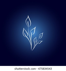 Sprout vector icon.