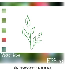 Sprout vector icon.