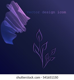 Sprout vector icon.