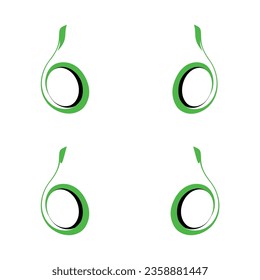 Elemento icono vector de brote para la plantilla de agricultura