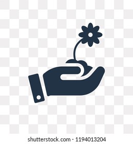 Sprout vector icon isolated on transparent background, Sprout transparency concept can be used web and mobile