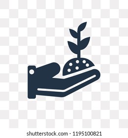 Sprout vector icon isolated on transparent background, Sprout transparency concept can be used web and mobile