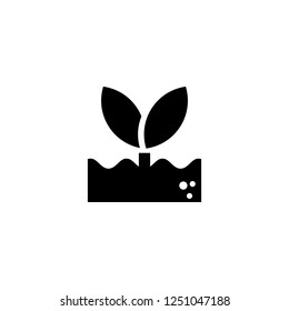 sprout vector icon. sprout sign on white background. sprout icon for web and app