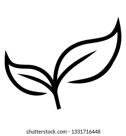 sprout vector icon. sprout sign on white background. sprout icon for web and app - Vector
