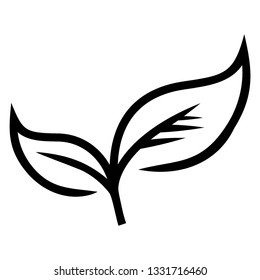 sprout vector icon. sprout sign on white background. sprout icon for web and app - Vector