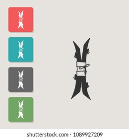 Sprout - vector icon. Symbol for web, infographics, print design and mobile UX/UI kit. Vector illustration, EPS10.