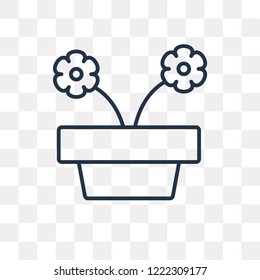 Sprout vector outline icon isolated on transparent background, high quality linear Sprout transparency concept can be used web and mobile