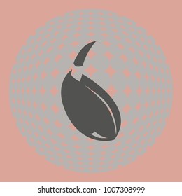Sprout of wheat, vector icon