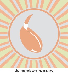 Sprout of wheat, vector icon