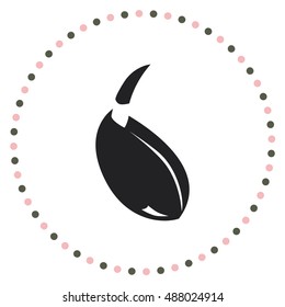 Sprout of wheat, vector icon