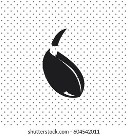 Sprout of wheat, vector icon