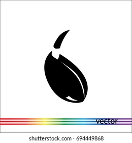Sprout of wheat, vector icon