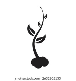 sprießt Design Symbol Vektor Illustrationen