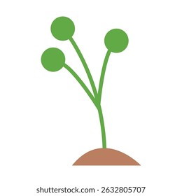 sprießt Design Symbol Vektor Illustrationen
