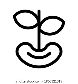 sprouts icon or logo isolated sign symbol vector illustration - high quality black style vector icons

