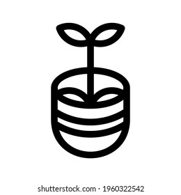 sprouts icon or logo isolated sign symbol vector illustration - high quality black style vector icons
