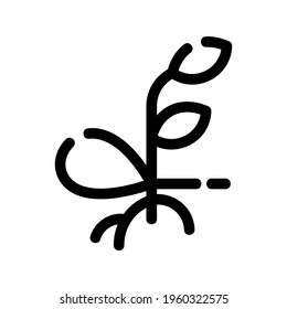 sprouts icon or logo isolated sign symbol vector illustration - high quality black style vector icons
