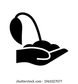 sprouts icon or logo isolated sign symbol vector illustration - high quality black style vector icons
