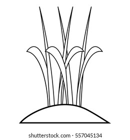 Sprouts icon. Outline illustration of sprouts vector icon for web