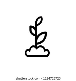 Sprouts icon, vector illustration. Flat design style. vector sprouts icon illustration isolated on white background, sprouts icon Eps10. sprouts icons graphic design vector symbols.