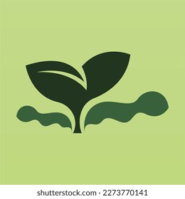 Concepto de diseño del logo de Sprouts. Plantilla de logotipo de brote fresco. Logotipo de semilla de brote