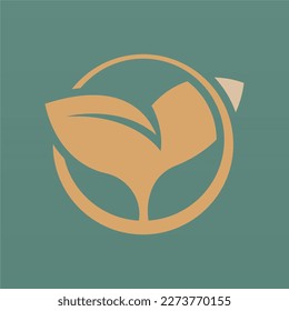 Concepto de diseño del logo de Sprouts. Plantilla de logotipo de brote fresco. Logotipo de semilla de brote