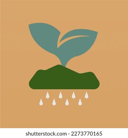 Sprouts logo design concept. Fresh sprout logo template. Sprout seed logo