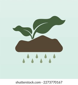 Sprouts logo design concept. Fresh sprout logo template. Sprout seed logo