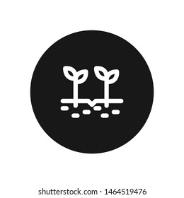 Sprouts vector icon, simple sprouts 
sign.