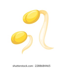 Sprouts Vegetable symbol set cartoon vector