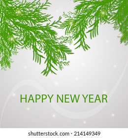 Spruce, branch, background, new year
