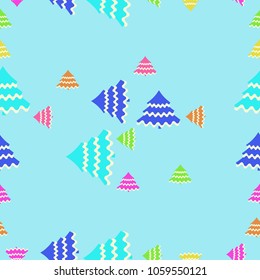 Spruce Christmas  seamless   pattern .