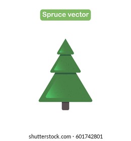 Spruce, christmas tree icon in a flat design. Vector illustration eps10