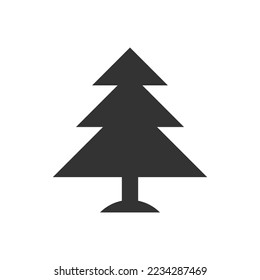 Spruce flat icon. Vector illustration.