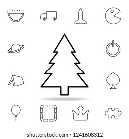 spruce icon. Detailed set of simple icons. Premium graphic design. One of the collection icons for websites, web design, mobile app