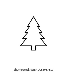 spruce icon. Element of simple icon for websites, web design, mobile app, info graphics. Thin line icon for website design and development, app development on white background