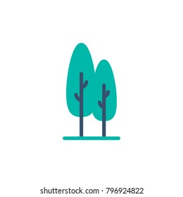 spruce icon flat style
