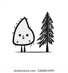 spruce icon illustration design, spruce tree logo vector