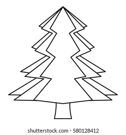 Spruce icon. Outline illustration of spruce vector icon for web