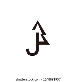 spruce icon vector. j letter vector logo