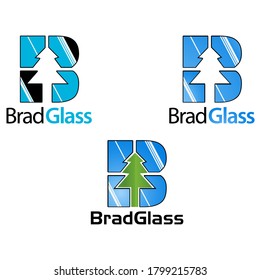 Logotipo de letra inteligente B. Ilustración de vectores sobre fondo blanco