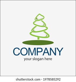 Spruce logo icon. Spruce icon. Vector Illustration on white background.