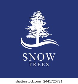 Spruce logo, Snow trees logo