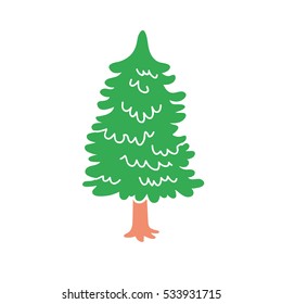 Spruce or pine tree icon.