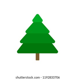 Spruce. Plant. Tree. Logo of the Christmas tree. Vector illustration. EPS 10.