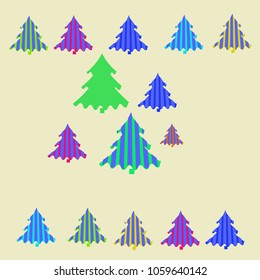 Spruce stripe  Christmas   pattern . 