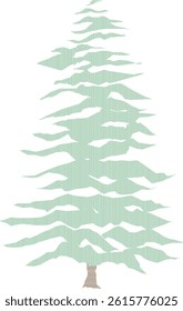 The spruce tree is a classic evergreen known for its symmetrical shape