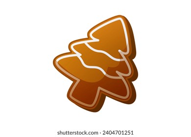 Spruce Tree Gingerbread Christmas Sticker