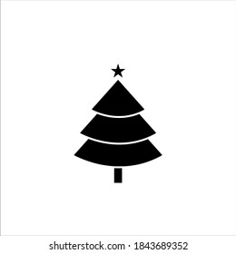 spruce tree icon flat vector design