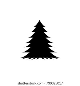 spruce tree icon on white background
